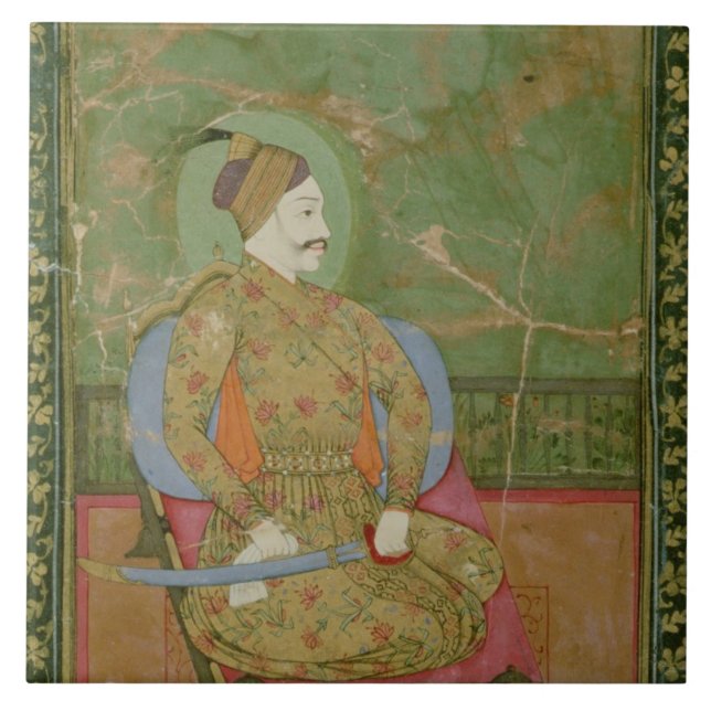 Carreau portrait 58.20/25A de Se d'Abdullah Qutb Shah de (Devant)