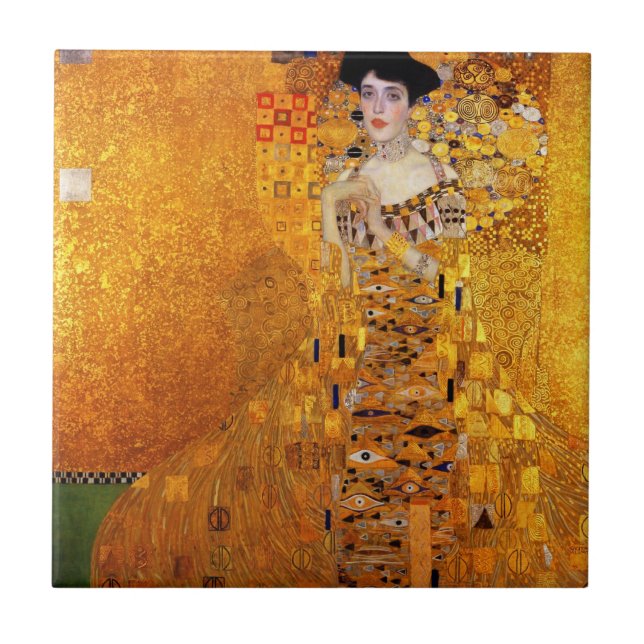 Carreau Portrait d'Adele Bloch-Bauer par Gustav Klimt (Devant)