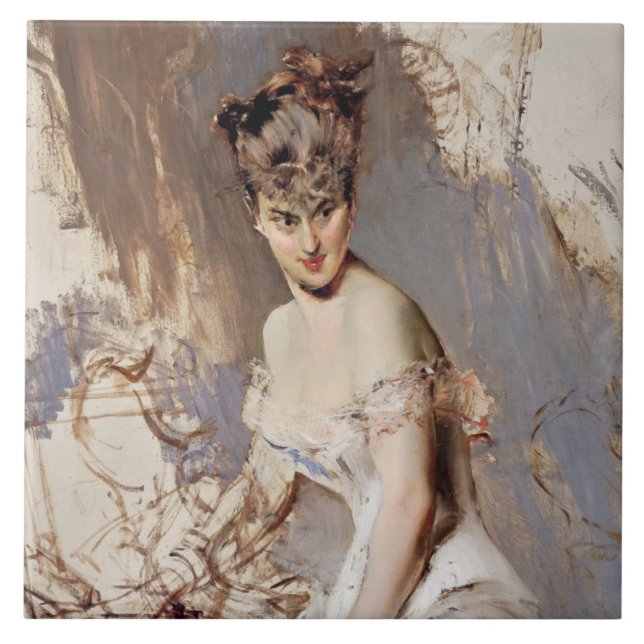 Carreau Portrait d'Alice Regnault (Beauté féminine) (Devant)