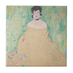 Carreau Portrait d'Amalie Zuckerkandl par Gustav Klimt