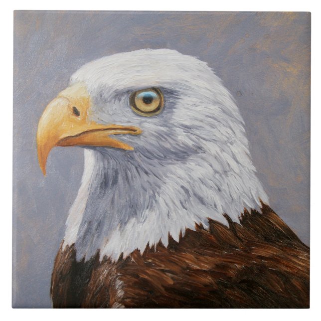 Carreau Portrait de Bald Eagle (Devant)