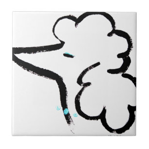 Carreau Portrait de caniche