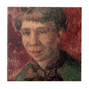 Carreau Portrait de femme Madame Tanguy, Vincent van Gogh