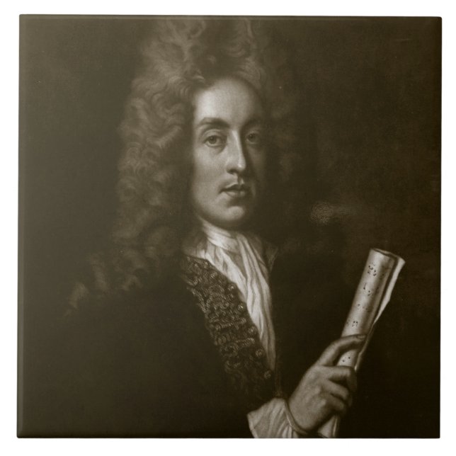 Carreau Portrait de Henry Purcell (1659-95) gravé par GE (Devant)