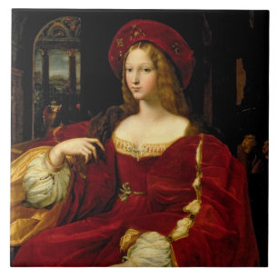 Carreau Portrait de Jeanne d'épouse d'Aragon (c.1500-77)