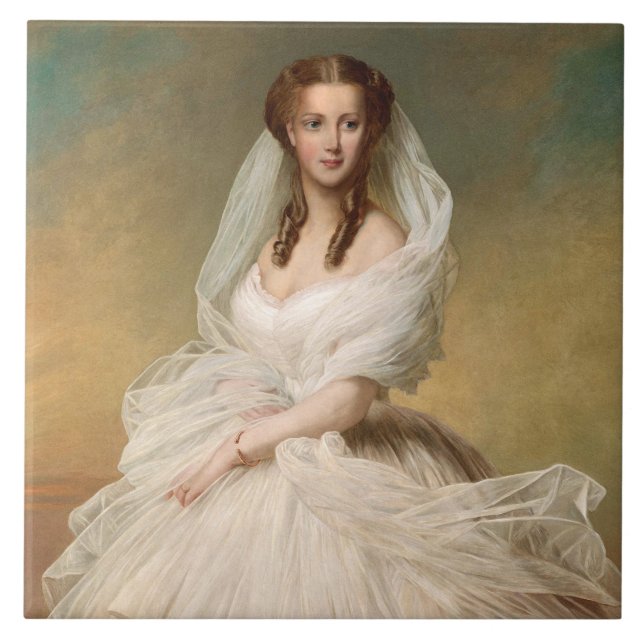 Carreau Portrait De La Princesse Alexandra (Devant)