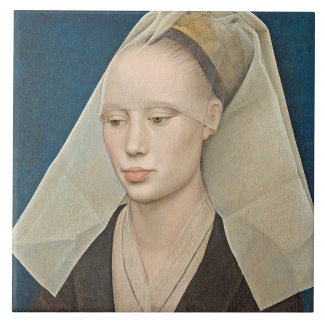 Carreau Portrait de Madame, c.1460 (huile sur le panneau) (Devant)