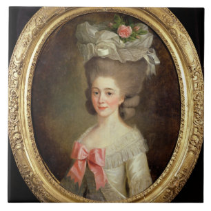 Carreau Portrait de Madame (huile sur la toile)