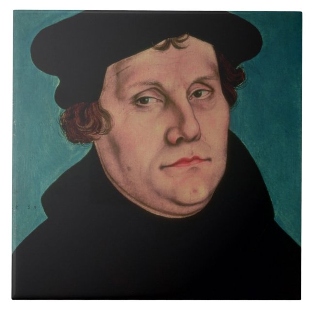 Carreau Portrait de Martin Luther, 1529 (Devant)