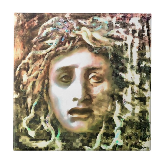 Carreau Portrait de Medusa d'un Gorgon (Devant)