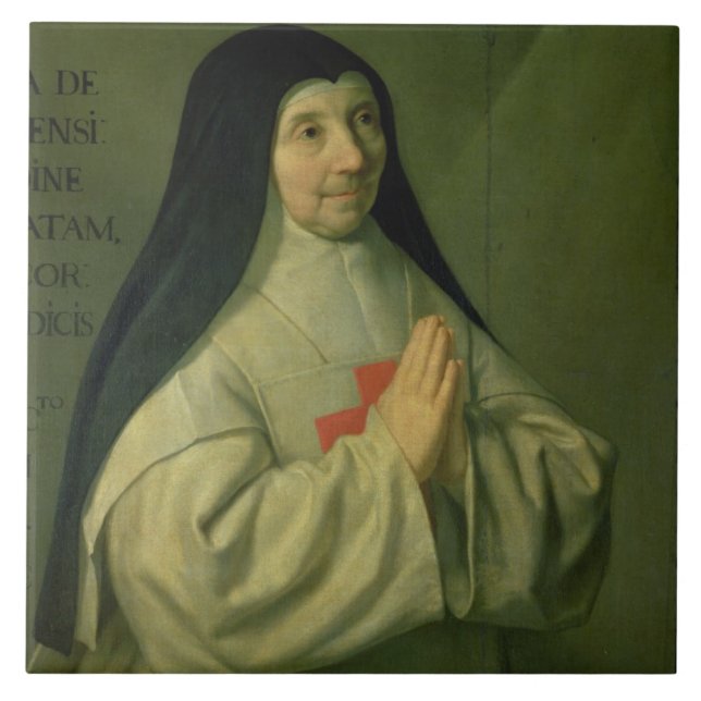 Carreau Portrait de mère Catherine-Agnès Arnauld (1593-1 (Devant)