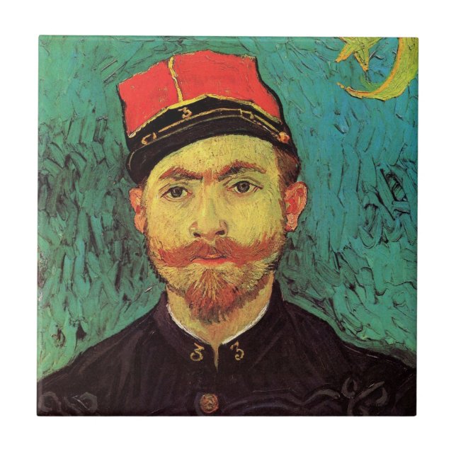 Carreau Portrait de Milliet, L'Amant par Vincent van Gogh (Devant)