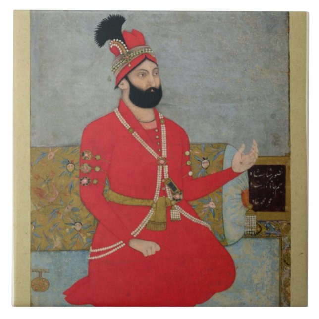 Carreau Portrait de nadir Shah Afshar de Perse (1688-1747 (Devant)