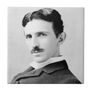 Carreau Portrait de Nikola Tesla