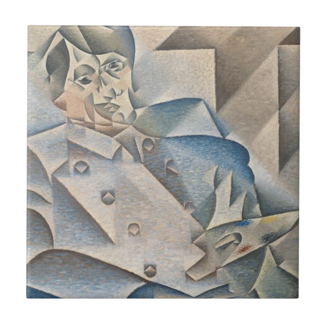 Carreau Portrait de Pablo Picasso par Juan Gris (Devant)