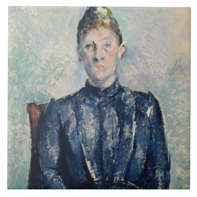 Carreau Portrait de Paul Cezanne | de Madame Cezanne, (Devant)