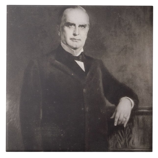 Carreau Portrait de William McKinley (litho) (Devant)
