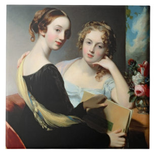 Carreau Portrait des soeurs de McEuen, après 1823