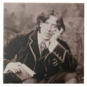 Carreau Portrait d'Oscar Wilde (1854-1900), 1882 (pho de
