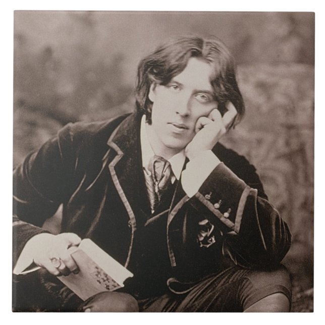 Carreau Portrait d'Oscar Wilde (1854-1900), 1882 (pho de (Devant)