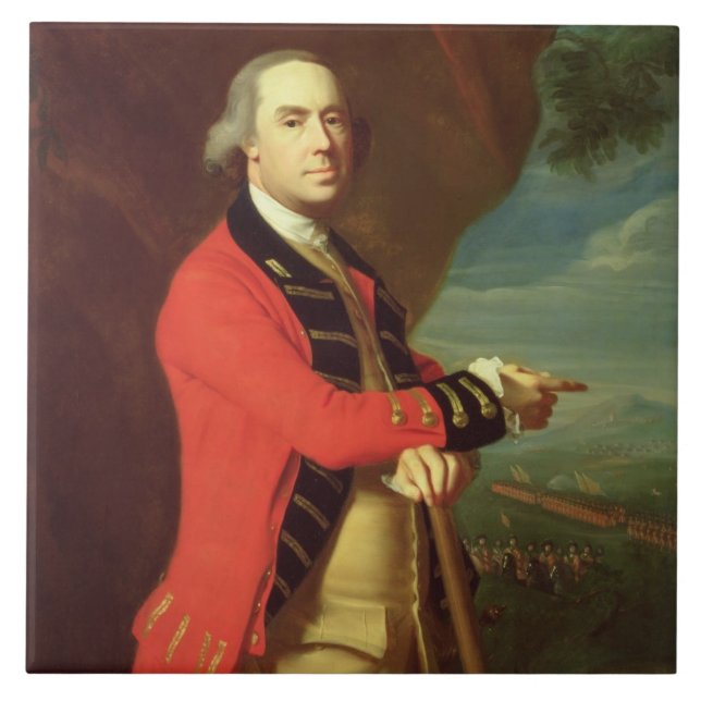 Carreau Portrait du Général Thomas Gage, c.1768 (huile sur (Devant)