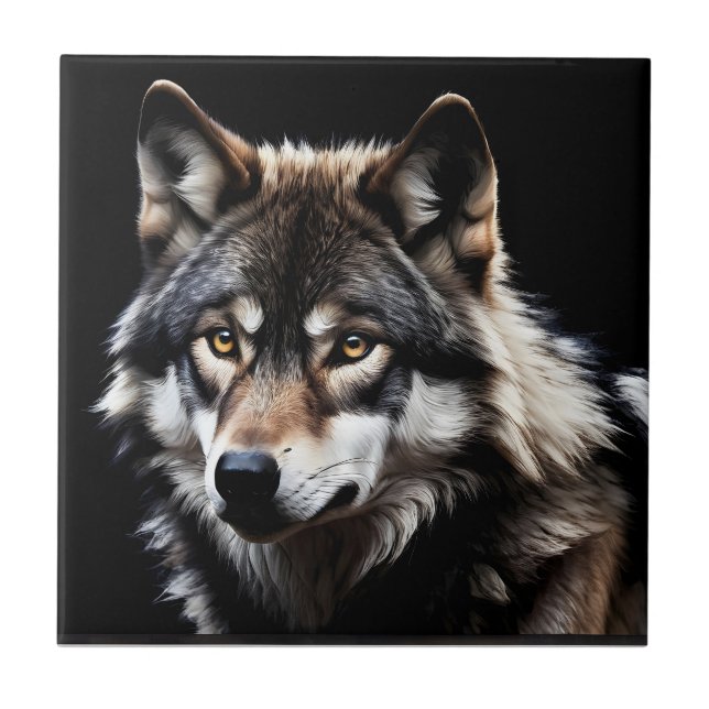 Carreau Portrait du loup (Devant)