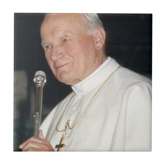 Carreau Portrait du Pape Jean-Paul II (Devant)