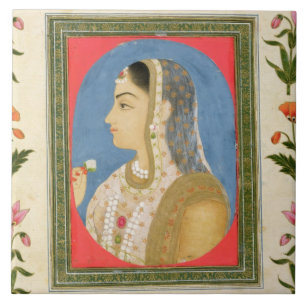 Carreau Portrait d'une dame noble, de la petite aube de