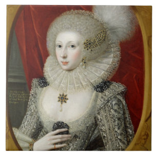 Carreau Portrait d'une femme, probablement coton de