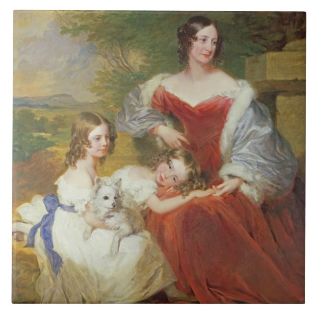 Carreau Portrait T32011 de Mme Sarah Frances Cooper et lui (Devant)