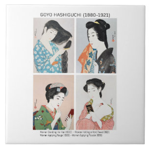 Carreau Portraits de femmes japonaises - Goyō Hashiguchi