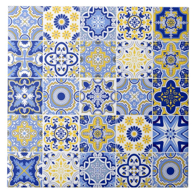 Carreau Portuguese Tiles Pattern Ceramic Tile  (Devant)