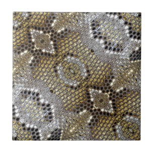 Carreau poster de animal cool motif de serpent python