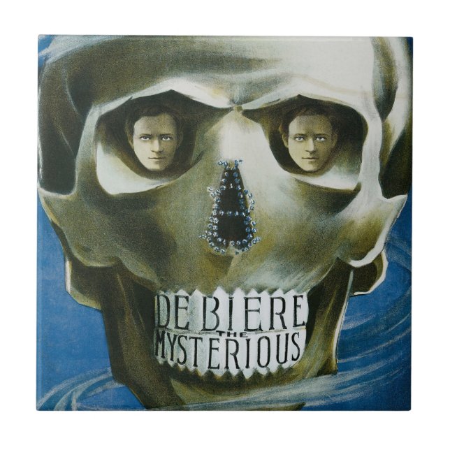 Carreau Poster magique vintage, De Biere le mystérieux (Devant)