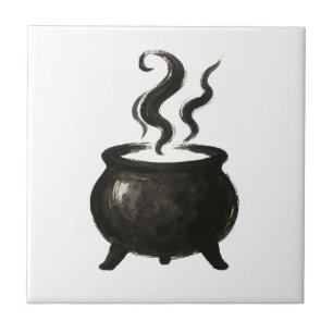 Carreau Potions de sorcière – Chaudron minimaliste d'Hallo
