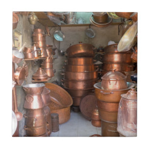 Carreau Pots De Cuivre Sur Le Marché
