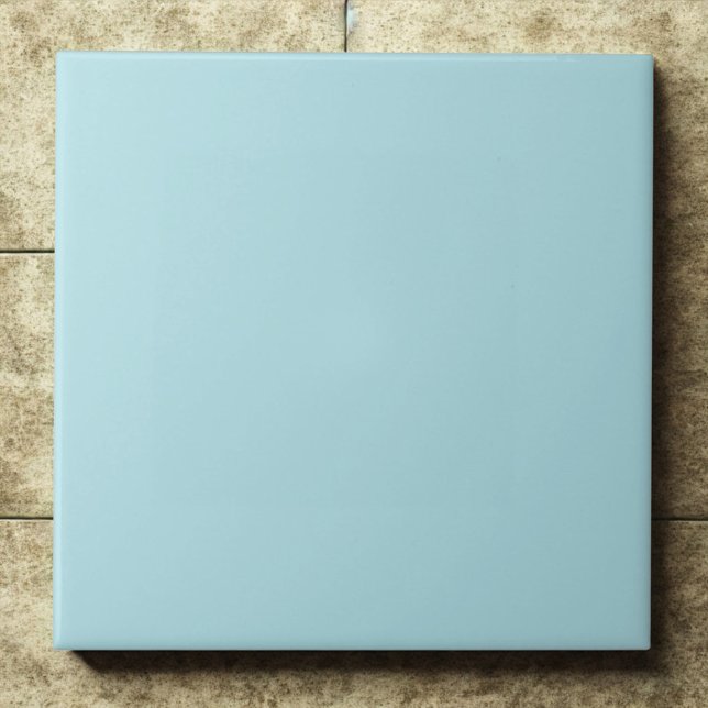 Carreau Poudre Bleu Doux Calme Accent Moderne (Créateur téléchargé)