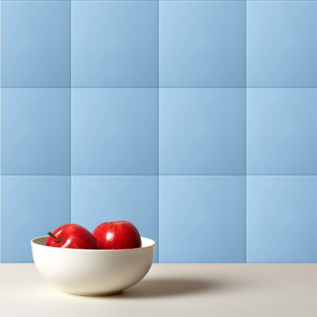 Carreau Poudre solide clair bleu bébé pâle (Créateur téléchargé)