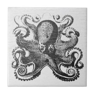 Carreau Poulpe Kraken Vintage - Art Naustique
