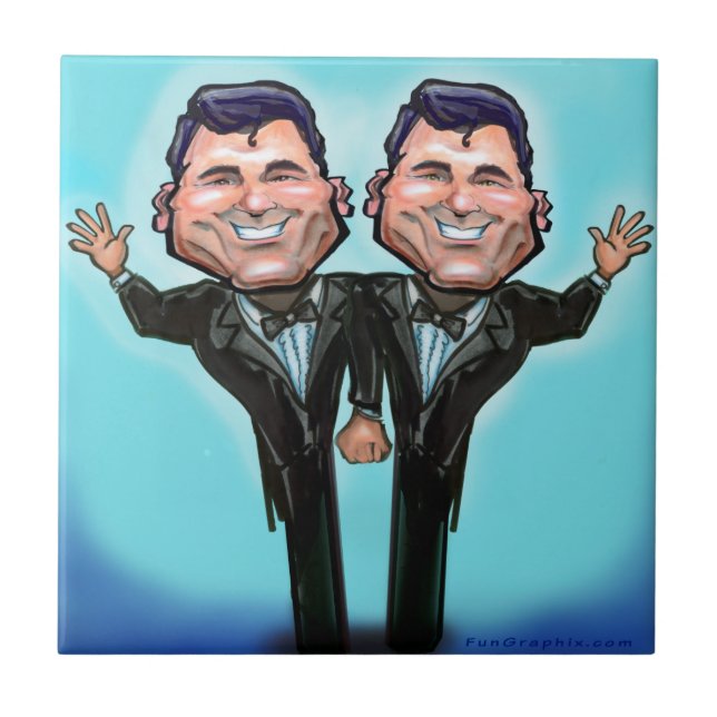 Carreau Poupées de gâteau Mariage gay (Devant)