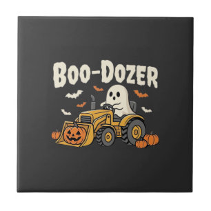 Carreau Pousseur fantôme de Halloween Boo-Dozer Conception