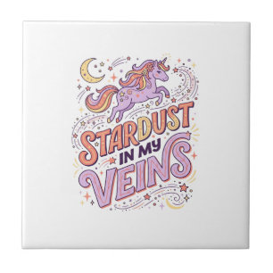 Carreau Poussière d'étoile de licorne dans mes veines conc
