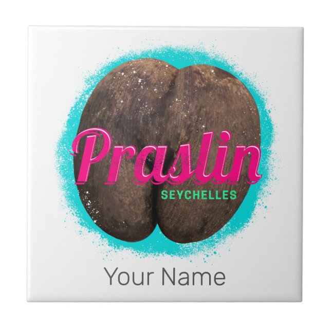 Carreau Praslin Seychelles Indian Ocean Vintage Souvenir (Devant)