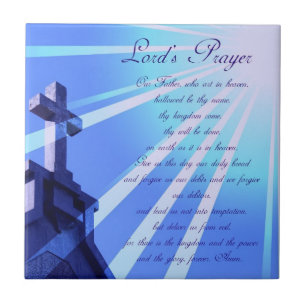 Carreau Prayer Design Tile de seigneur