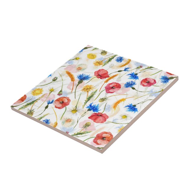 Carreau Pré fleur sauvage Avec Des Pépites Et Des Fleurs D (Côté)