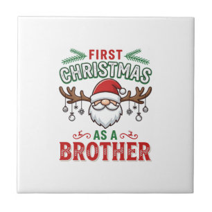 Carreau Premier Noël en tant que frère Santa Gnome