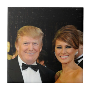 CARREAU PRÉSIDENT DONALD TRUMP ET MELANIA