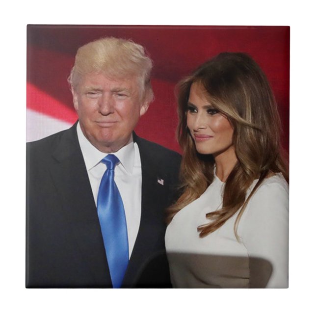 CARREAU PRESIDENT DONALD TRUMP ET MELANIA (Devant)