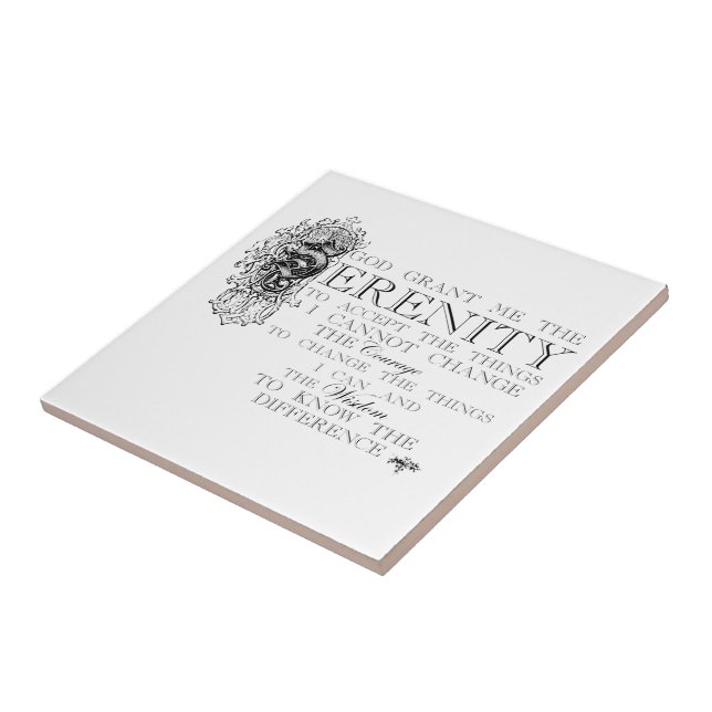 Carreau Prière de sérénité (Côté)