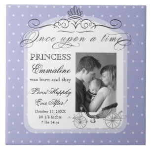 Carreau Princesse Carriage Polka Dot Swirl Photo Baby Girl